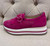 Caddie Sneaker- Fuchsia 