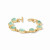 Nassau Demi Stone Bracelet - Gold - Iridescent Aquamarine
