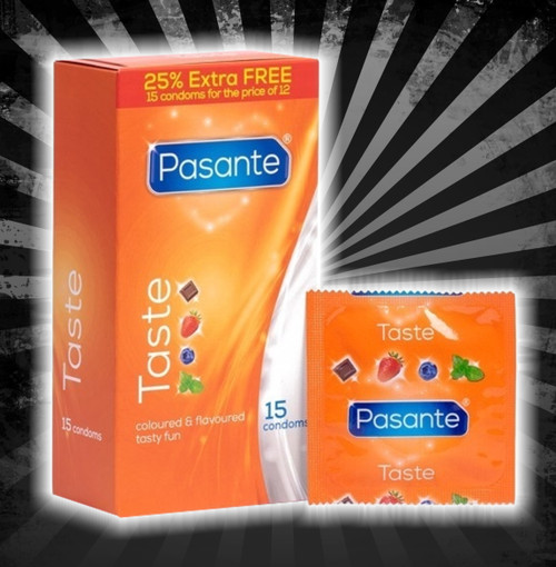 Pasante Taste Condoms - 25% Extra Free!