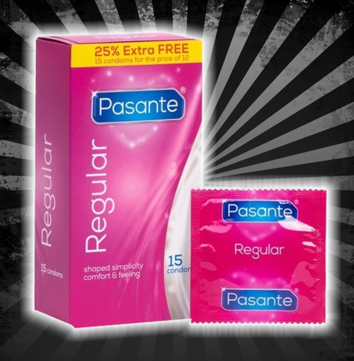 Pasante Regular Condoms - 25% Extra Free!