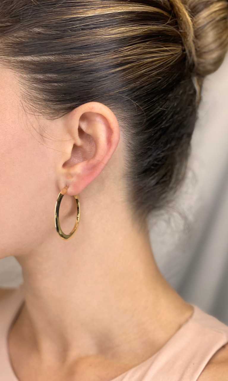 Gold Spiral Coil Snap Closure Brass Earrings – Chic Streets