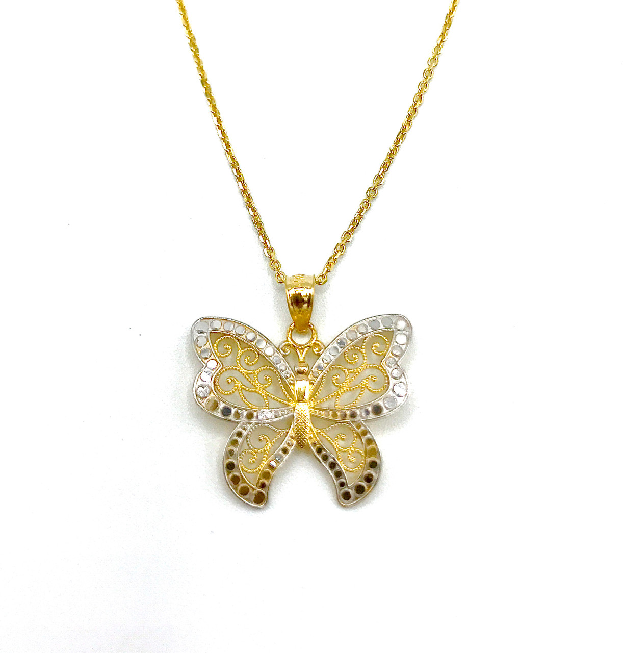 FUNEIA 30pcs Layered Dainty Gold Necklaces for Women Trendy 14K Gold Plated Small Cute Beaded Butterfly Cross Heart Star Pendant Necklace Set Pack