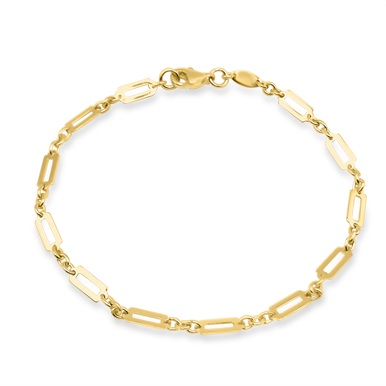 Gold Plated Link Bracelet with Pearl 001-440-1000053 | Bluestone Jewelry |  Tahoe City, CA