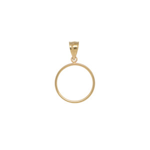 14kt Yellow Gold 2.5 Peso Coin Bezel