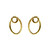 14KT Yellow Gold Diamond Cut Double Hoop Earring Set, Swirl Earrings, Fashion Earrings, Women and Girls Fashion.