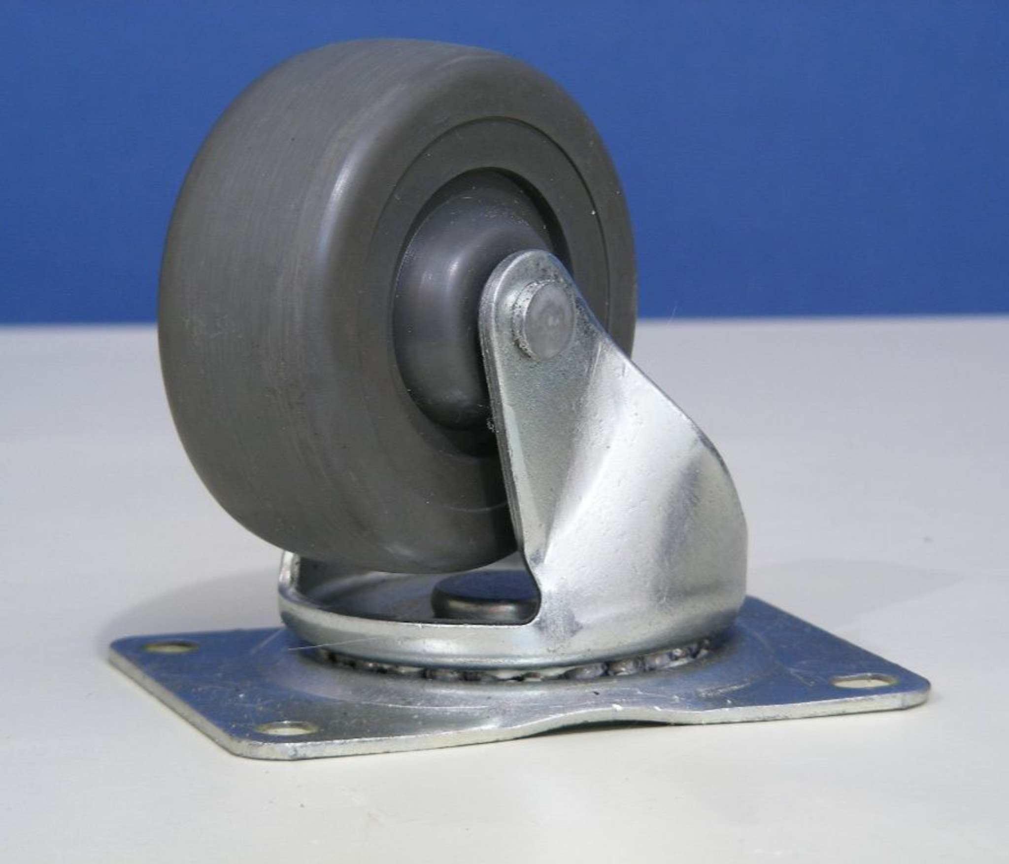 Casters 4 Faultless Casters 3" x 1 1/4" Swivel Ball Bearing Hard Rubber