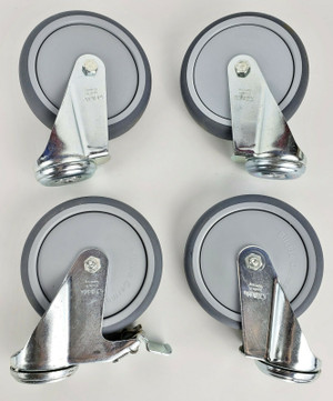 BLICKLE 5" CASTER SET of 4 Swivel Double Ball Bearing Hi Quality PU NEW!
