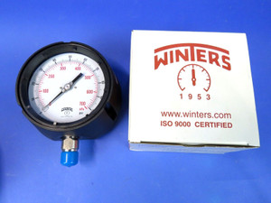 Winters Process Gauge 0-100 PSI 4.5" Dial 1/2" NPT Bottom Connection - NEW!