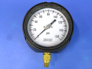 Versa Pressure Gauge 0-160 PSI 4" Dial 1/8" NPT Bottom Connect OPEN BOX Versa Pressure Gauge 0-160 PSI 4" Dial 1/8" NPT Bottom Connect OPEN BOX