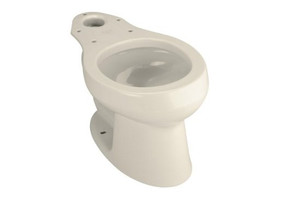 KOHLER K-4277-47 Wellworth Round Toilet Bowl Almond KOHLER K-4277-47 Wellworth Round Toilet Bowl Almond