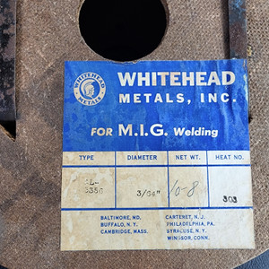M.I.G. Welding Wire, Whitehead Metals