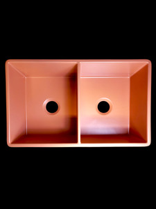 Elkay Explore Kitchen Fireclay Double Bowl Sink Terra Cotta, NEW Elkay Explore Kitchen Fireclay Double Bowl Sink Terra Cotta, NEW