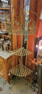 Folding Metal Corner Plant Stand