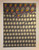 Carl Hayano Holy Mackerel 1978-1979 signed original oil and airbrush painting gold orange sphere grid geometric abstraction Industrial Treasures