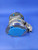 Angled view of Sharpe 3 inch Class 150 stainless steel flanged ball valve