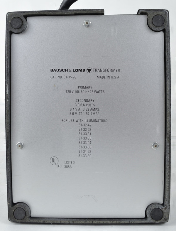 B&L Transformer
Bottom View