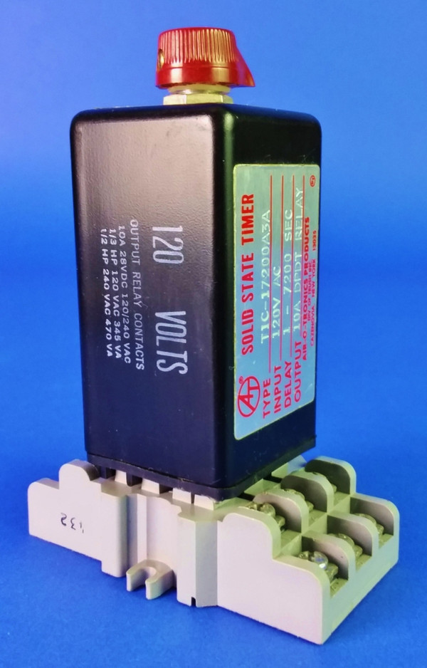 Air-O-Tronics TIC-17200A3A Solid State Timer 1-7200 Sec Delay 10A Output Relay