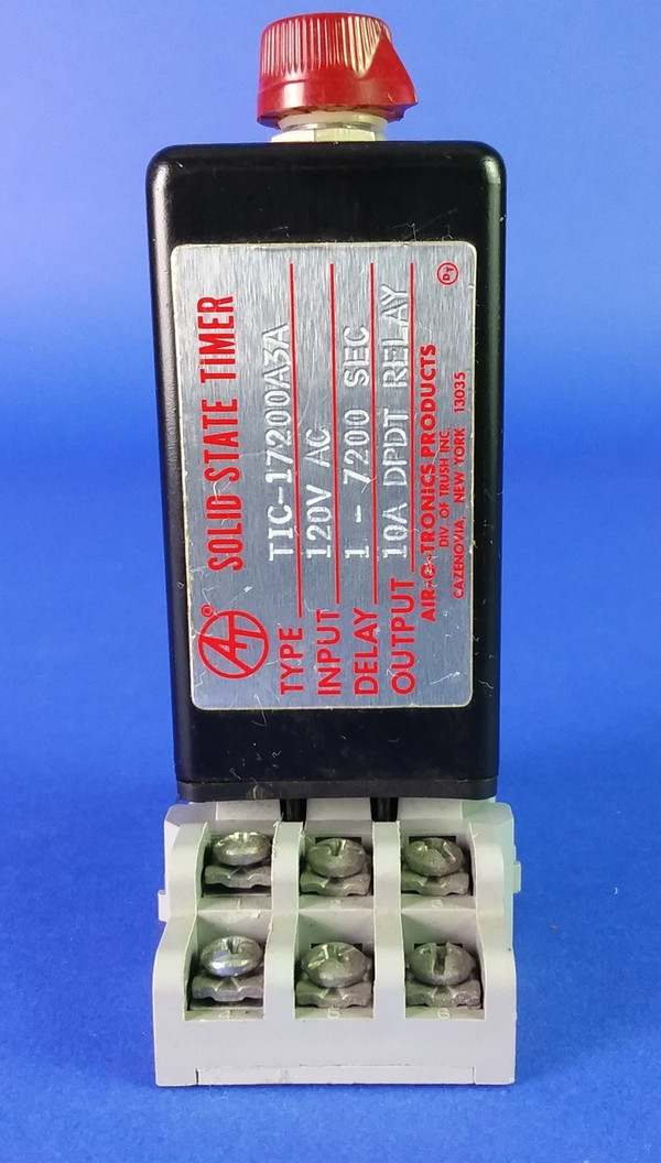 Air-O-Tronics TIC-17200A3A Solid State Timer 1-7200 Sec Delay 10A Output Relay