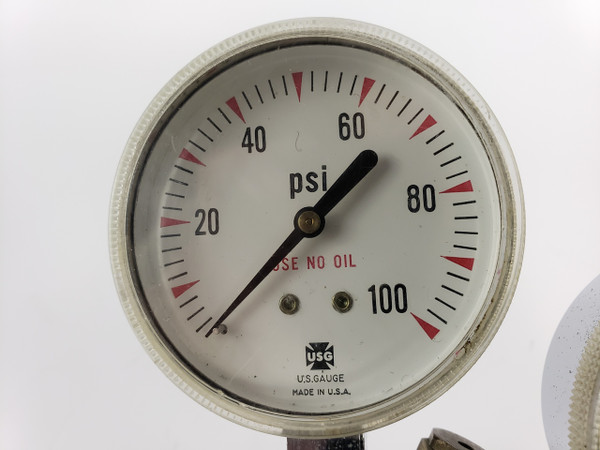 HEWLETT PACKARD 19057A GAS PRESSURE REGULATOR with Dual U.S. Gauges 3000 psi