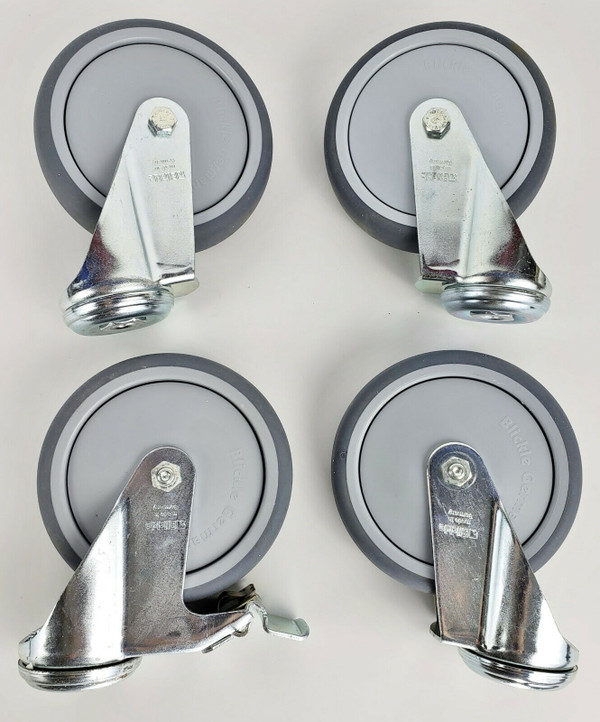 BLICKLE 5" CASTER SET of 4 Swivel Double Ball Bearing Hi Quality PU NEW!