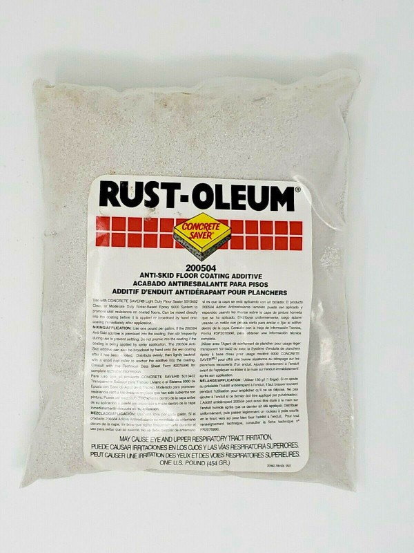Rust-Oleum Anti-Skid Floor Additive 1 lb. New in Bag 200504 Silica Floor Saver