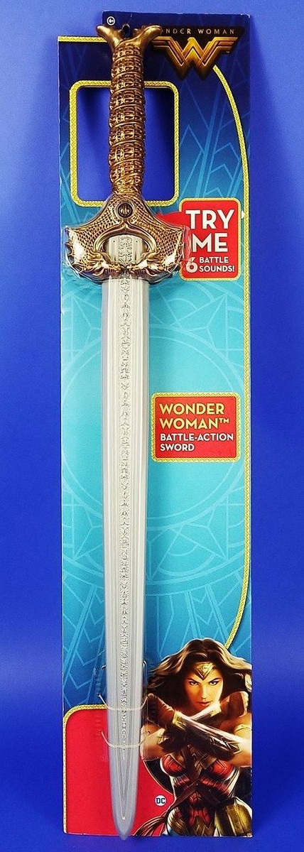 Wonder Woman Mattel Toy Sword Authentic - Costuming or Kids 6 Sounds NEW!