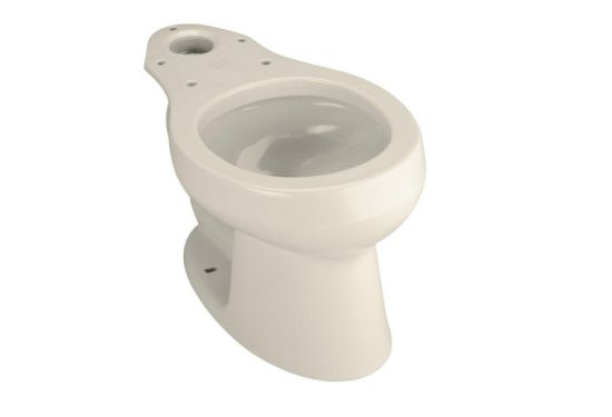 KOHLER K-4277-47 Wellworth Round Toilet Bowl Almond