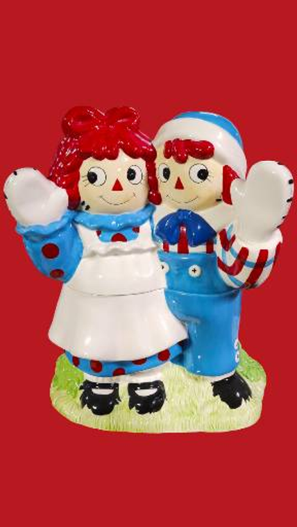 Raggedy Ann + Andy Cookie Jar