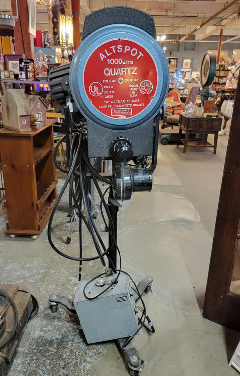 Vintage 1000w Altspot Quartz spotlight from the Egyptian Theater