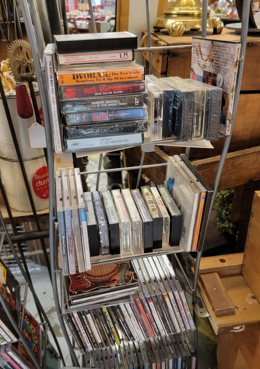 Assorted audio cassettes available in store
