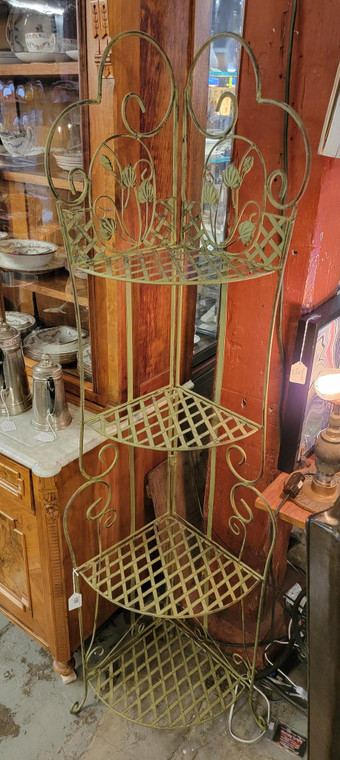 Folding Metal Corner Plant Stand