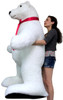 Giant Stuffed Polar Bear 5 Feet Tall Huge Stuffed Animal Made in USA America