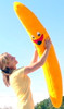 American Made Giant Stuffed Banana 5 Feet Tall 60 inches 152 cm Big Plush Brand Soft Plush Novelty