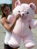Giant Pink Teddy Bear 36 Inches Soft 3 Foot Teddybear Made in USA
