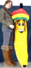 Giant Stuffed Rasta Banana 66 Inches Huge Five and a Half Feet Tall Big Plush Jamaican Dreadlock Rastafarian Banana 