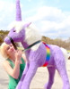 American Made Giant Stuffed Unicorn 36 Inch Soft Purple Made in USA America