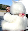 Giant White Teddy Bear 42 inches Soft American Made Stuffed Animal Made in the USA