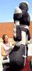 Giant Stuffed Robot 5 Feet Tall Enormous Soft Black Robo Plush 60 Inches