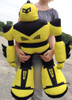 Giant Stuffed Robot is 3 Feet Tall Big Plush Soft - Stuffed Non-Mechanical Yellow Color Plush Toy