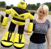 Giant Stuffed Robot is 3 Feet Tall Big Plush Soft - Stuffed Non-Mechanical Yellow Color Plush Toy