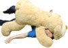 Giant Stuffed Puppy Dog 5 Feet Long Squishy Soft Extremely Large Plush Cream Color