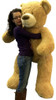 5 Foot Very Big Smiling Teddy Bear Soft with Bigfoot Paws, Giant Stuffed Animal Bear