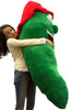 Get Out of a Pickle with this Giant Stuffed Pickle 66 Inch Huge Five and a Half Feet Tall