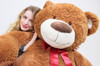 Giant Teddy Bear in Big Box Fully Stuffed & Ready to Hug - Huge 5-Foot Soft Plush Teddybear with Red Satin Neck Ribbon - Gigantic Stuffed Animal - Oso de Peluche - Send Bear to Show You Care