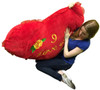 Giant Plush Heart Pillow 42 Inches I Love You Big Plush  Very Soft Huge and Life Sized