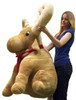 American Made Giant Stuffed Moose Soft Huge Stuffed Animal 45 Inches