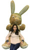 American Made Giant Stuffed Bunny 84 Inches Soft Brown 7 Foot Huge Plush Rabbit