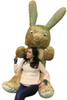 American Made Giant Stuffed Bunny 84 Inches Soft Brown 7 Foot Huge Plush Rabbit