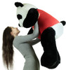 Giant Stuffed 5 Foot Panda 60 Inches Soft Stuffed Animal, Wears Removable Shirt I Love You This Much