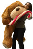 Christmas Giant Stuffed Dog 5 Foot Soft with Plush Candy Cane, 60 Inch Plush Puppy